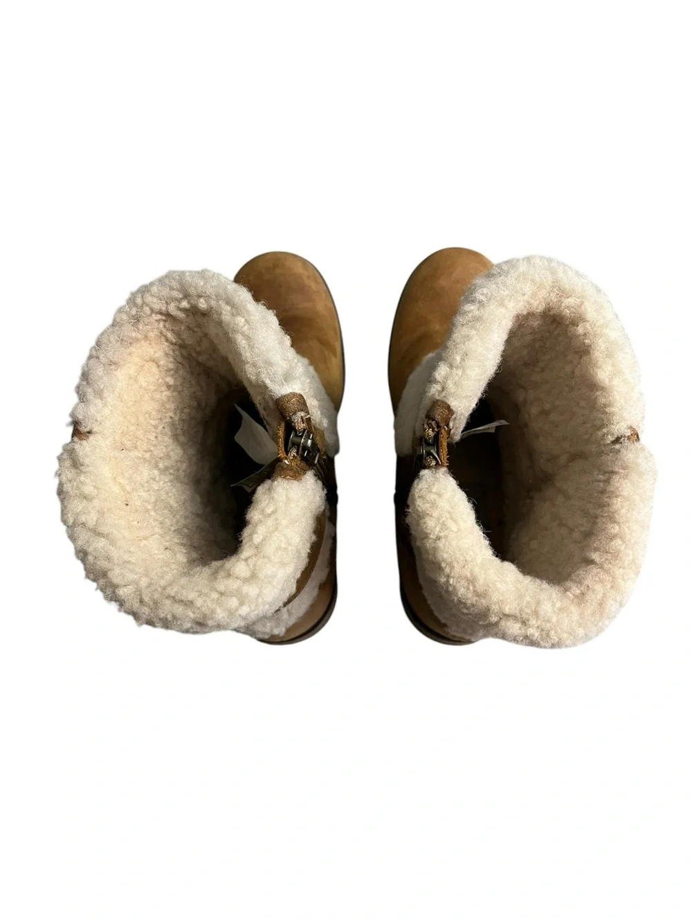 Ugg Blayre II Suede Shearling Side Zip Tan‎ Brown Winter Boots Women's 9